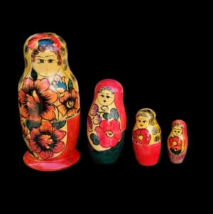 Vintage‎ Russian Matroyska nesting dolls